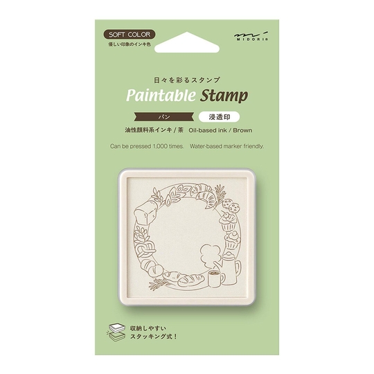 Midori Timbro Preinchiostrato Soft Color Pane Marrone