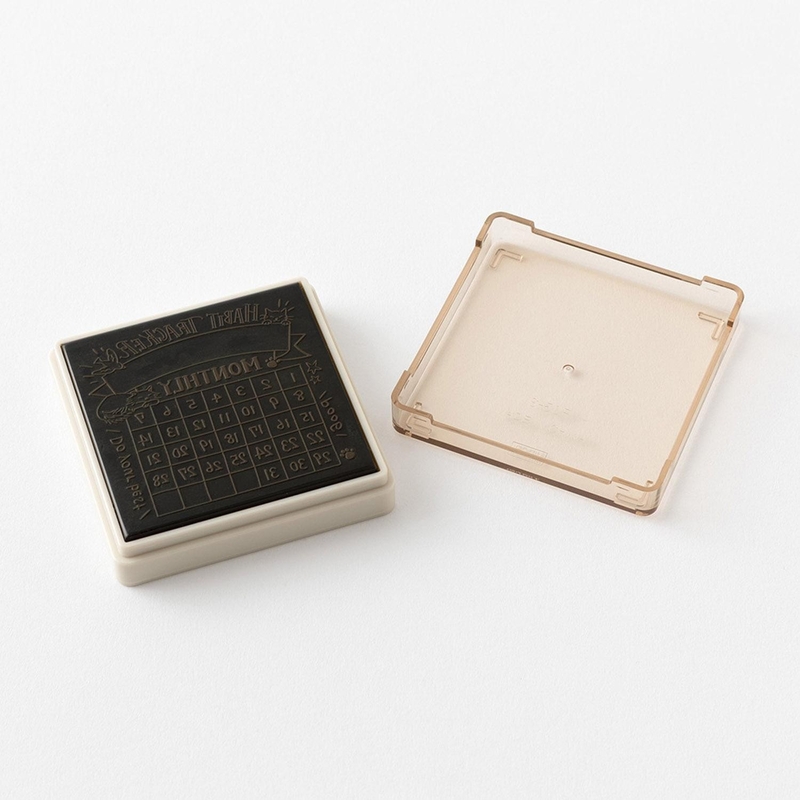 Midori Midori Timbro Preinchiostrato Soft Color Habit Tracker Gatti Marrone