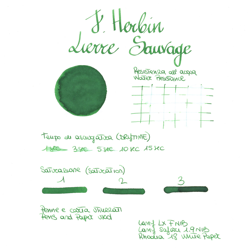 Herbin Lierre Sauvage Ink Bottle 30 ml