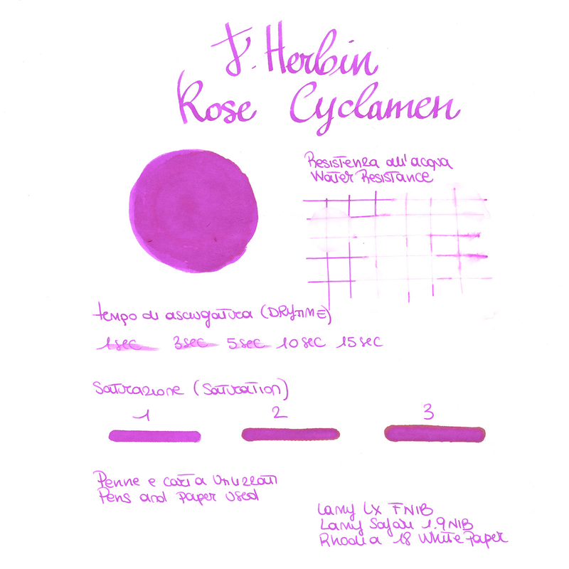 Herbin Rose Cyclamen Inchiostro 10 ml