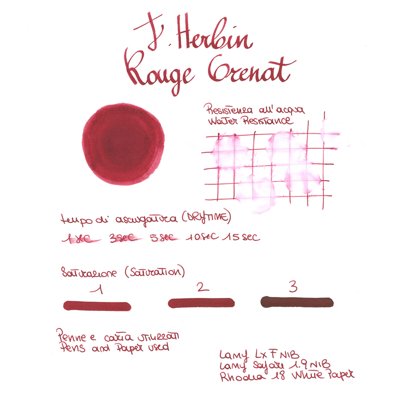 Herbin Rouge Grenat Inchiostro 10 ml