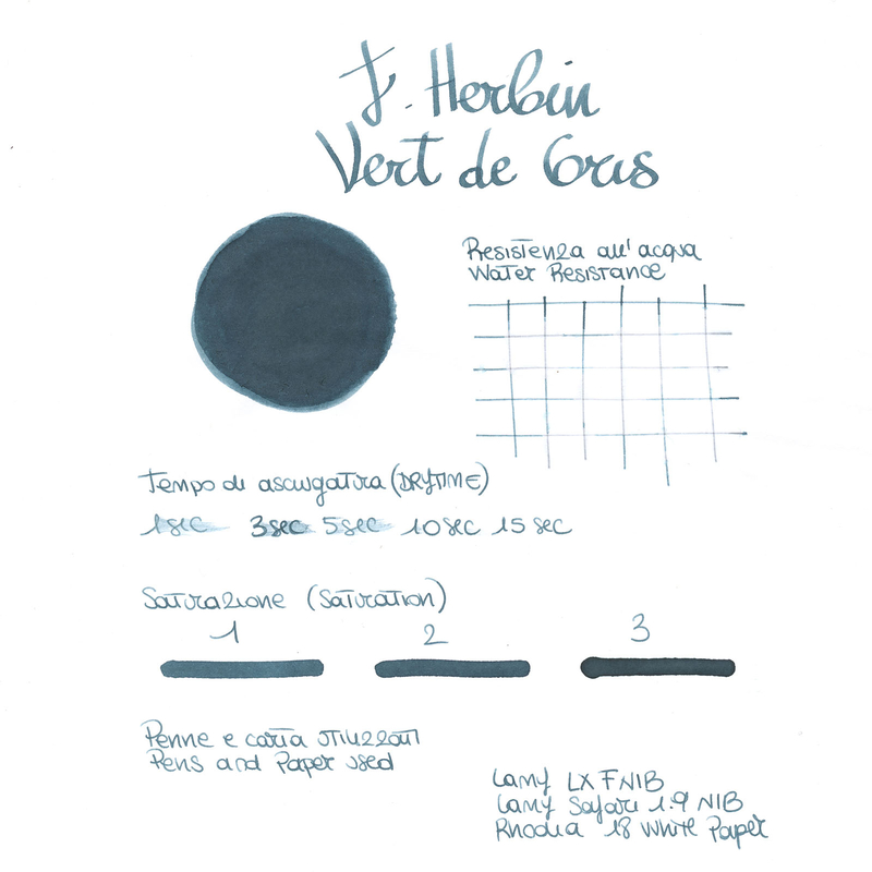 Herbin Vert de Gris Inchiostro 10 ml
