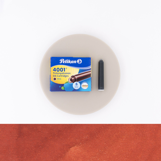 Pelikan 4001 Brown 6 Ink Cartridges