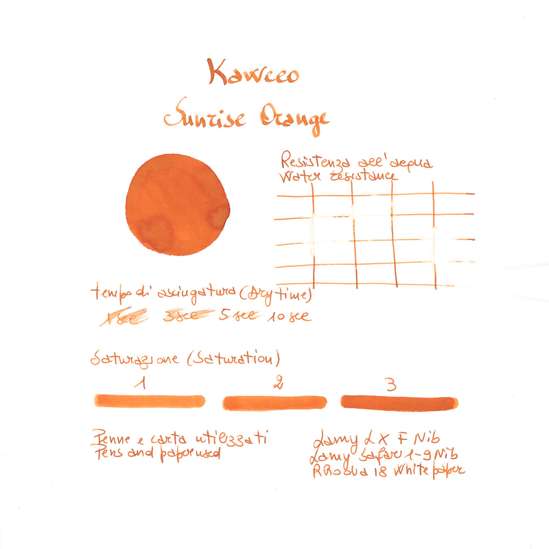 Kaweco Sunrise Orange 6 Ink Cartridges