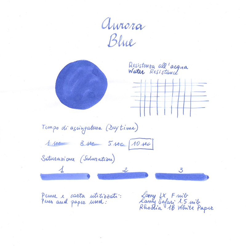 Aurora Blue Ink Bottle 45 ml