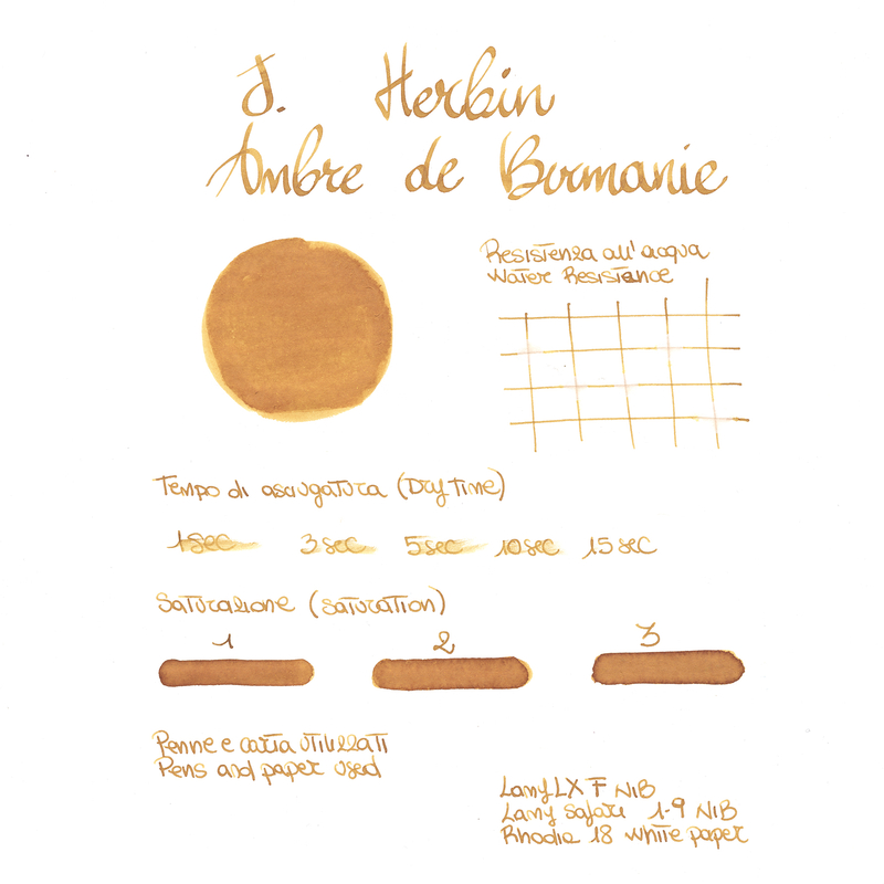 Herbin Ambre de Birmanie 6 Ink Cartridges