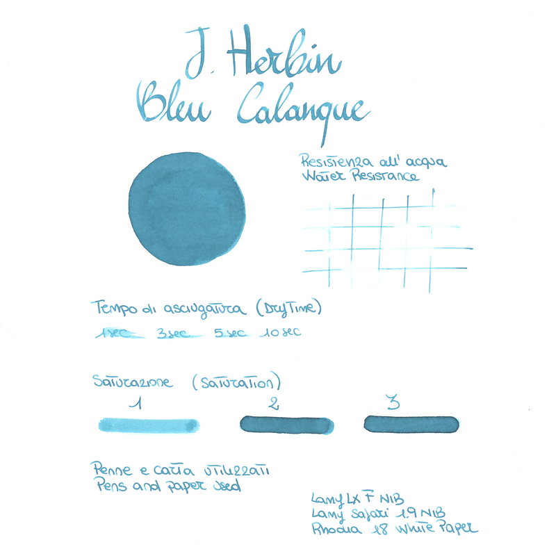 Herbin Bleu Calanque 6 Ink Cartridges