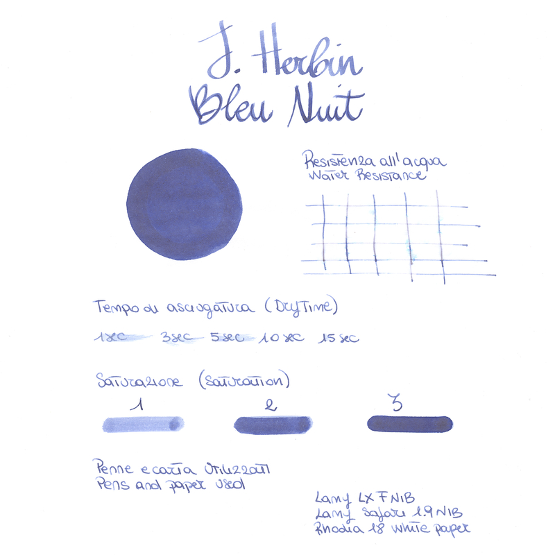 Herbin Bleu Nuit 6 Cartucce